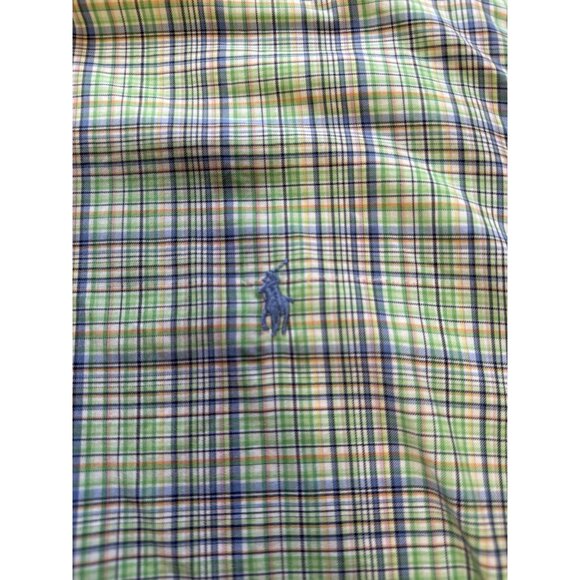 Ralph Lauren Plaid Performance Shirt Size Large Button Down Men Shirt Cotton - Picture 6 of 12